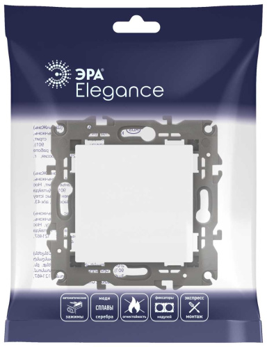 Переключатель ЭРА Elegance 14-1103-01М 10АХ-250В, белый матовый Б0065788 фото 3