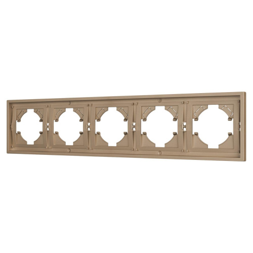 Рамка пластиковая FRM-TENDO-PL-5-GD Arlight 053854