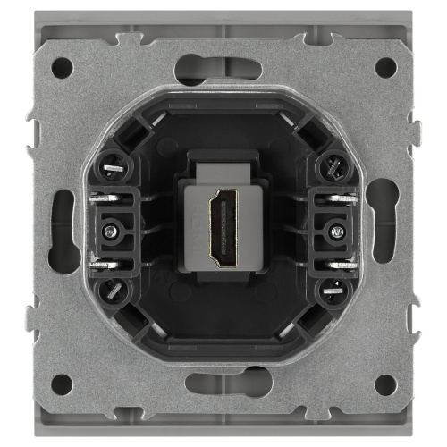 Розетка ЭРА Arktik 16-3114-03 HDMI алюминий Б0070506 фото 4
