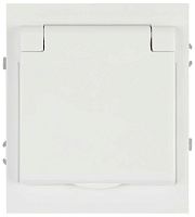 Розетка ЭРА Arktik 16-2103-01 с заземлением 2P+E Schuko со шторками с крышкой 16А-250В белый Б0070434