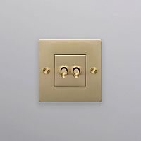 Выключатель 1G Double brass