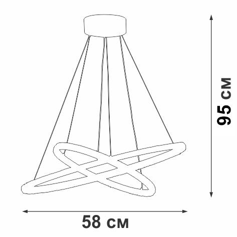 Подвесной светодиодный светильник Vitaluce V04628-03/2S фото 3 Подвесной светодиодный светильник Vitaluce V04628-03/2S фото 3