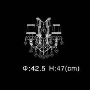 Бра MB09006053-2A chrome/smoky фото 2 Бра MB09006053-2A chrome/smoky фото 2