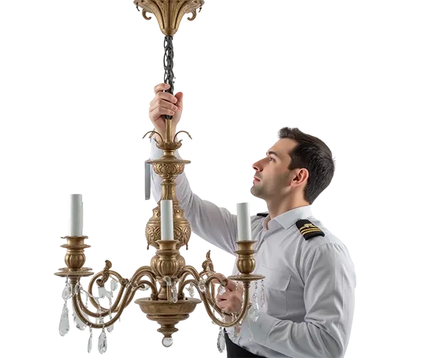 Сборка и установка люстры