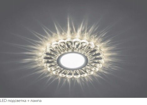 Светильник встраиваемый с белой LED подсветкой Feron CD901 потолочный MR16 G5.3 белый фото 2 Светильник встраиваемый с белой LED подсветкой Feron CD901 потолочный MR16 G5.3 белый фото 2