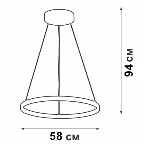 Подвесной светодиодный светильник Vitaluce V04601-93/1S фото 3 Подвесной светодиодный светильник Vitaluce V04601-93/1S фото 3