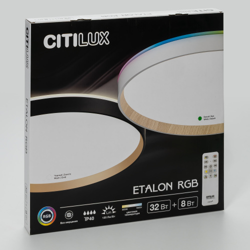 Citilux ETALON CL750400R LED RGB Светильник с пультом Белый+Бук фото 14 Citilux ETALON CL750400R LED RGB Светильник с пультом Белый+Бук фото 14