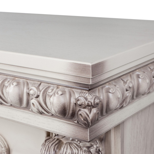 Каминокомплект ROMANO/ЛИОН Бежевый дуб с серой патиной с очагом Электроочаг FIRESTAR/ФАЕРСТАР 33 фото 4