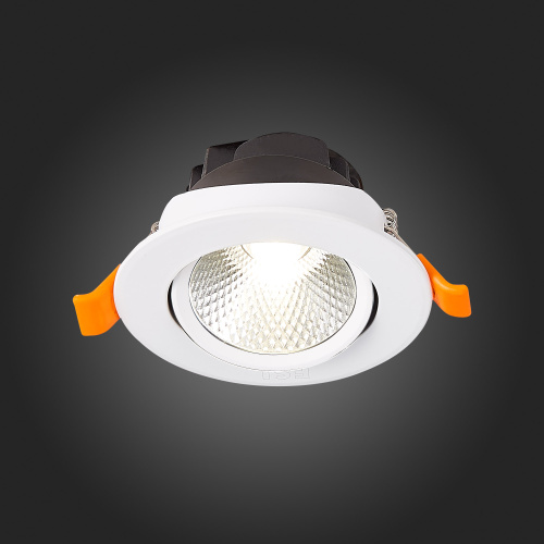 ST211.538.06.24 Св-к встр. Белый LED 1*6W 3000K 480Lm Ra80 24° IP20 D86xH50 220-240V Встраиваемые светильники фото 3