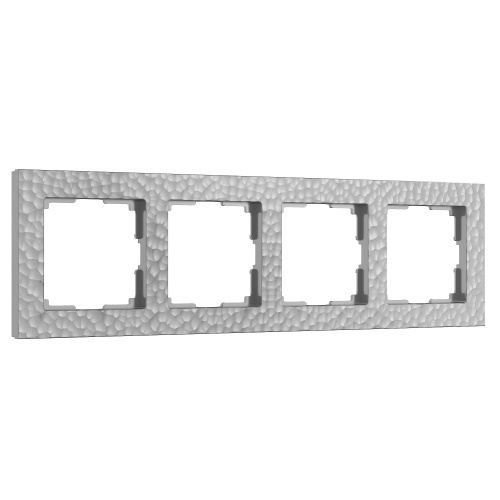 Рамка из поликарбоната на 4 поста Hammer серебряный W0042406
