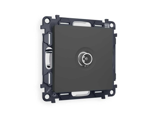 Комплект механизма TV розетки проходной AMBRELLA VOLT ALFA Графит мягкое касание 5-1000 MHz 4dB QUANT (AP9130, VM211) MA913030 Комплект механизма TV розетки проходной AMBRELLA VOLT ALFA Графит мягкое касание 5-1000 MHz 4dB QUANT (AP9130, VM211) MA913030