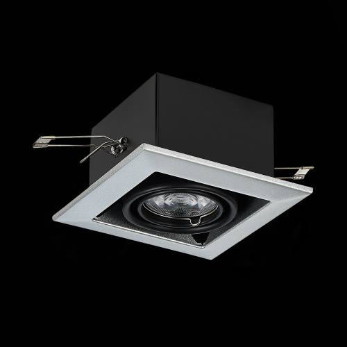 ST250.148.01 Св-к встр. Черный GU10 1*50W  L126xW126xH70 220V Без ламп Встраиваемые светильники фото 7