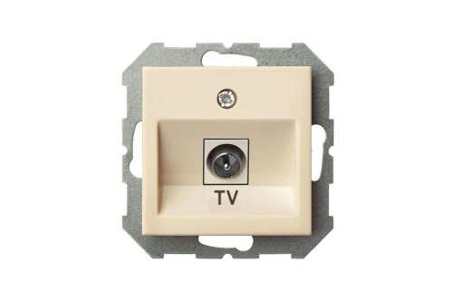 ТВ-розетка оконечная Liregus Epsilon бежевый 28-072 фото 2