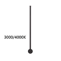 4335/12WLP HIGHTECH ODL22 275 чёрный Настенный светильник IP20 LED 12W 525Лм3000K/4000K (перекл. ч/з тумблер на драйвере) FILLINI