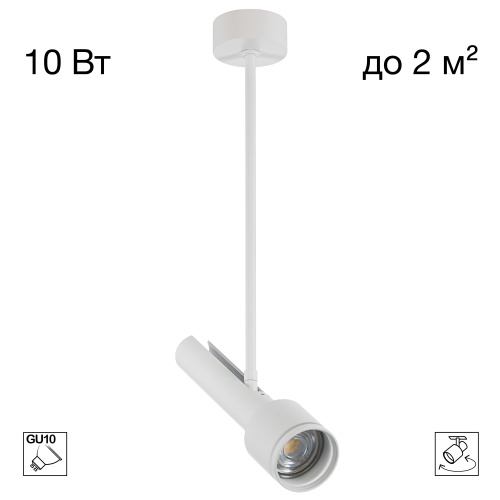 Citilux VEKTOR CL51330_BL Потолочный светильник на штанге Белый 30см
