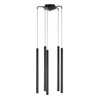L5T747247 Люстра TUBO LED 25W 1600LM 25G ЧЕРНЫЙ 4000K (574727+747247 (5шт)
