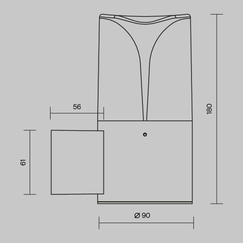 Уличный настенный светильник Outdoor O016WL-01B фото 10