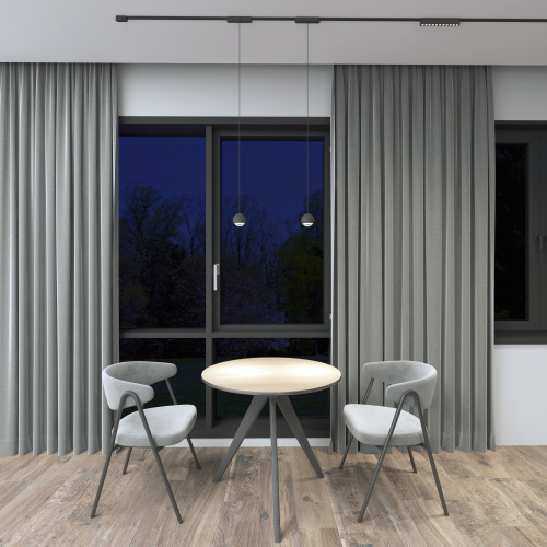 DK5308-BK Светильник для трека Air, серия Grill 3000 со светодиодом, L230*W26*H60мм, 48V DC, 12W, RA?90, 36°, 3000K, IP20, черный, алюминий фото 2 DK5308-BK Светильник для трека Air, серия Grill 3000 со светодиодом, L230*W26*H60мм, 48V DC, 12W, RA?90, 36°, 3000K, IP20, черный, алюминий фото 2