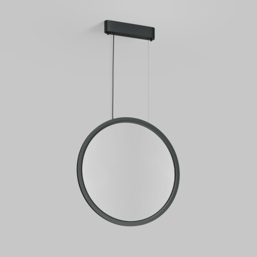 Подвесной светильник вертикальный VEIL, 35 Вт, ?600?2100 мм, LED 2700-6000K, IP20, пульт Д/У (в комплекте), черный, алюминий, акрил фото 3