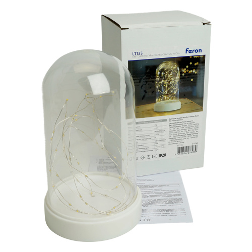 Световая фигура "Колба с Нитью Роса" 50LED 2700K, батарейки 3*АА, 23см, LT135 фото 10