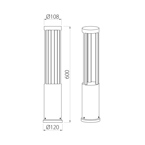 Фонарный столб Natural Concepts, Арт. NC-053102-60-DG фото 4