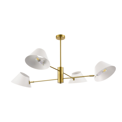 SLE1253-353-04 Светильник подвесной Латунь/Белый E14 4*60W NORBI SLE1253-353-04 Светильник подвесной Латунь/Белый E14 4*60W NORBI