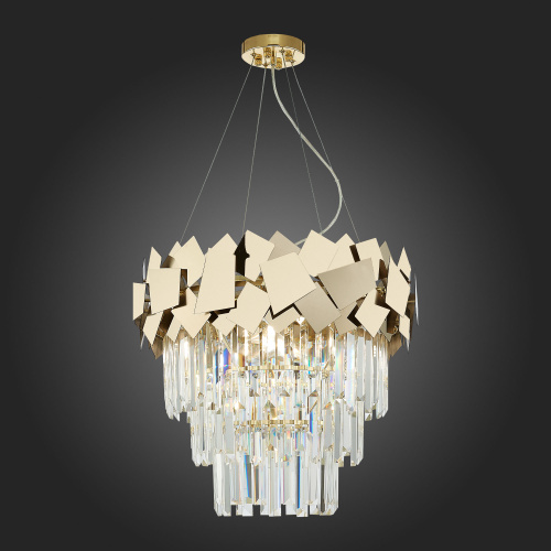 SL1232.203.06 Светильник подвесной ST-Luce Золотистый/Прозрачный, Золотистый E14 6*60W CASERTA фото 6