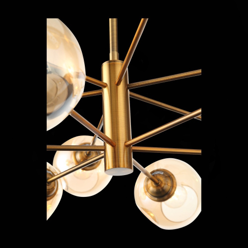 SL1500.203.12 Светильник подвесной ST-Luce Золотистый/Янтарный E14 12*40W FOVIA фото 4