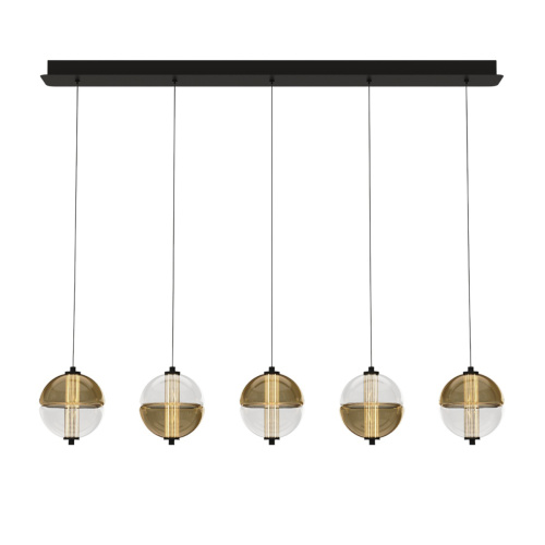 Подвесной светильник MD24022079-5B black/amber Подвесной светильник MD24022079-5B black/amber