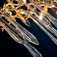 Люстра Cloyd SURINAM C8 / Ø60 см - латунь - бесцвет. стекло (арт.10977)