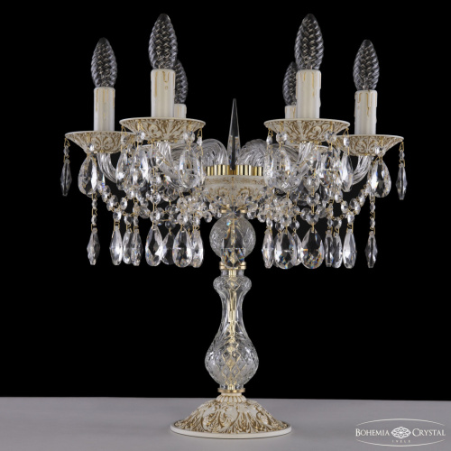 Настольная лампа с хрустальными подвесками AL16313L8/6/141-44 WMG Bohemia Ivele Crystal (Богемия Ивеле Кристалл) Настольная лампа с хрустальными подвесками AL16313L8/6/141-44 WMG Bohemia Ivele Crystal (Богемия Ивеле Кристалл)