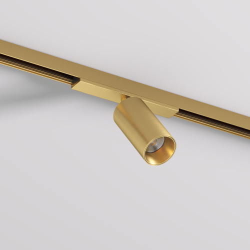 DK5740-SB Светильник для трека SHINE SPOT со светодиодом, D35*H70, 48V DC, 6W, RA?90, 3000K, IP20, сатинированная латунь, алюминий фото 3