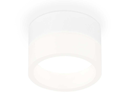 Комплект накладного светильника с акрилом SWH/FR белый песок/белый матовый GX53 XS8101015 (С8101, N8401)