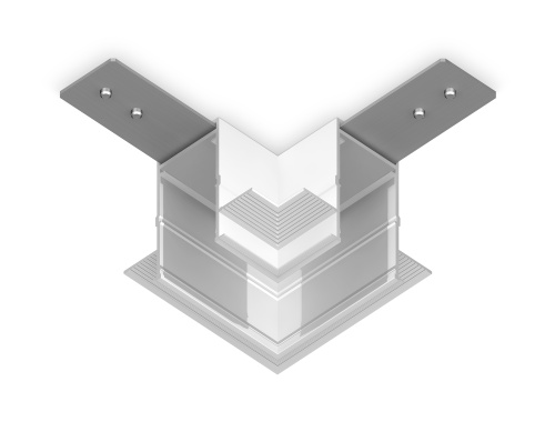 Коннектор угловой 90° для встраиваемого шинопровода под ГКЛ 12.5мм Magnetic 25 220В белый Коннектор угловой 90° для встраиваемого шинопровода под ГКЛ 12.5мм Magnetic 25 220В белый