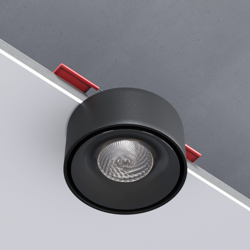Светильник встраиваемый светодиодный Glam черный 25095/LED фото 4