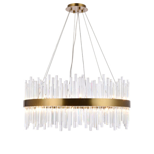 Люстра KR1209P-12 brass