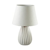 8121/1T COMFI LN26 477 белый, керамика/текстиль Настольная лампа E27 1*60W 220V SONA