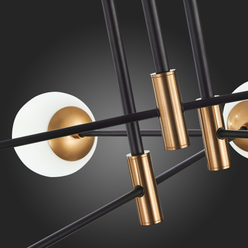 SL1203.402.06 Люстра потолочная ST-Luce Бронза,Черный/Белый E27 6*40W LIMANO фото 9