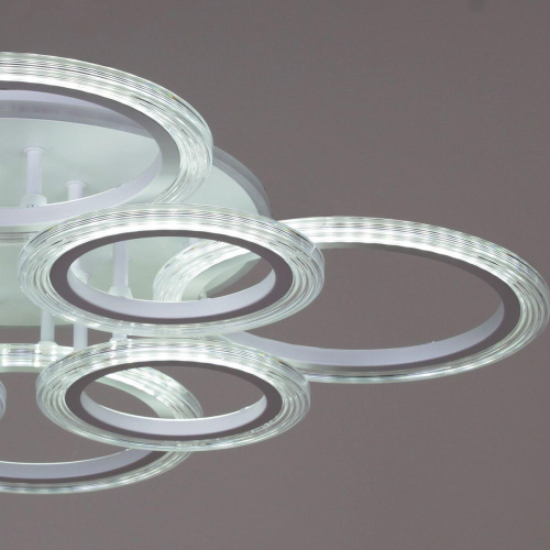 Потолочная светодиодная люстра Reluce 09812-3.3-4+4A WH (RGB) фото 3 Потолочная светодиодная люстра Reluce 09812-3.3-4+4A WH (RGB) фото 3