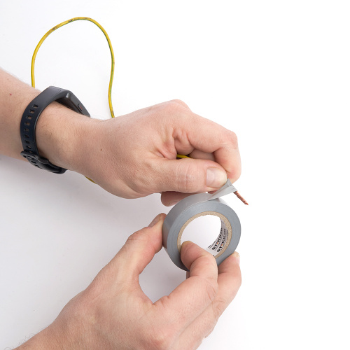 Изоляционная лента STEKKER INTP01319-10 0,13*19 10 м. серебро фото 4