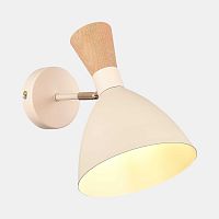 SLE1256-501-01 Светильник настенный Бежевый/Бежевый, Светлое дерево, Золотистый E14 1*40W VISTA
