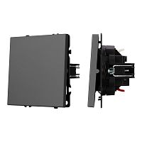 Механизм выключателя одноклавишный проходной SWT-NOBE-MKP1-SFPL-GR (230V, 10A) Arlight 054248