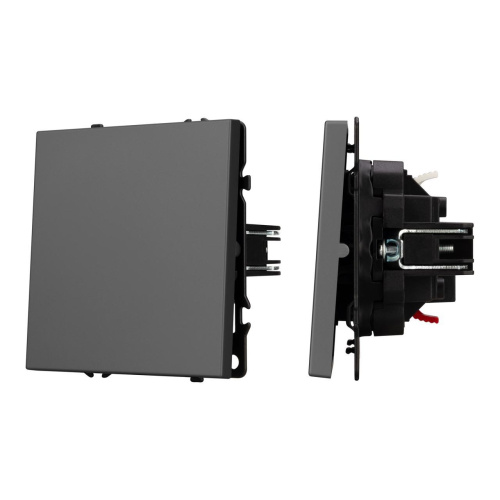 Механизм выключателя одноклавишный проходной SWT-NOBE-MKP1-SFPL-GR (230V, 10A) Arlight 054248 Механизм выключателя одноклавишный проходной SWT-NOBE-MKP1-SFPL-GR (230V, 10A) Arlight 054248