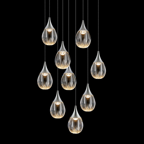 Подвесной светильник MD24001004-9A chrome/clear фото 3 Подвесной светильник MD24001004-9A chrome/clear фото 3