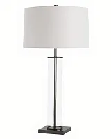 Черная настольная лампа "Томас"