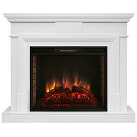 Каминокомплект MARCO/СМАРТ Белый с очагом Электроочаг EPSILON 26