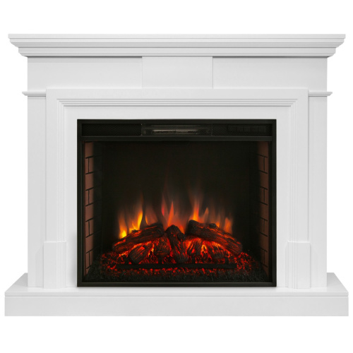 Каминокомплект MARCO/СМАРТ Белый с очагом Электроочаг EPSILON 26