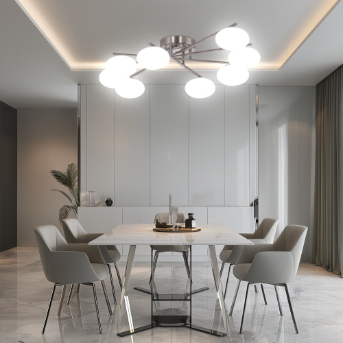 Citilux ATMAN SMART CL226A181 LED RGB Умная люстра Матовый Хром фото 14