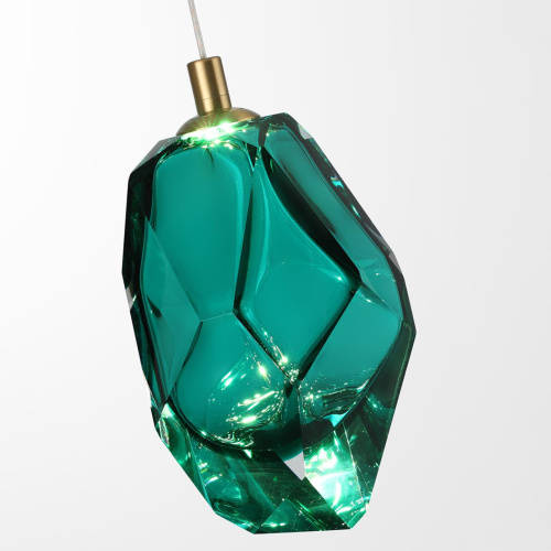 7110/4LA L-VISION ODL25 Подвесной светильник бронзовый/бирюз. стекло/металл IP20 LED 4W 300Лм 3000K 200° 220V GEMME фото 5 7110/4LA L-VISION ODL25 Подвесной светильник бронзовый/бирюз. стекло/металл IP20 LED 4W 300Лм 3000K 200° 220V GEMME фото 5