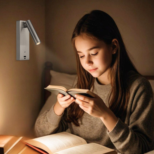 Citilux Декарт CL704432 LED USB Светильник с выключателем Матовый Хром фото 11 Citilux Декарт CL704432 LED USB Светильник с выключателем Матовый Хром фото 11